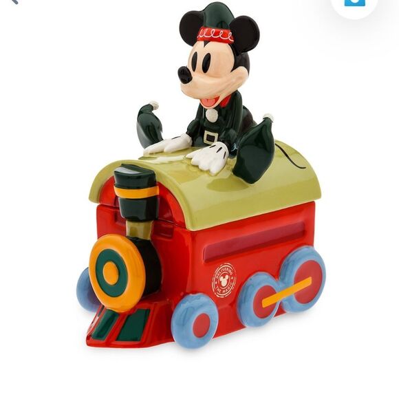 Disney Mickey Mouse Holiday Cookie Jar NWT - Picture 5 of 11